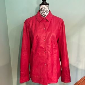 Siena Studio button down leather jacket. Size XL.